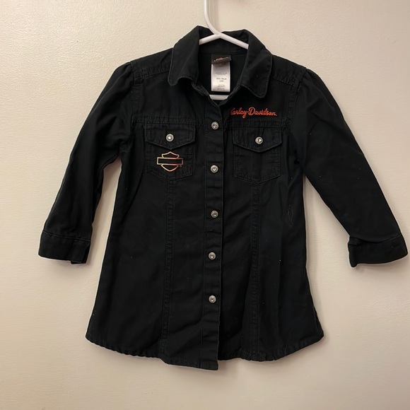 HarleyDavidson Dresses Harley Davidson Girls Dress Black Size 24m